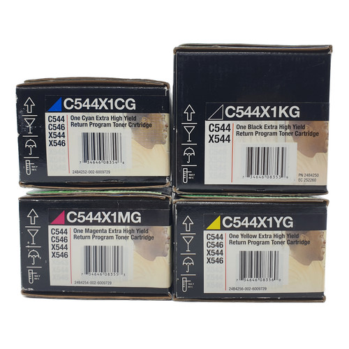 Lexmark c544x1 y k - lexmark, c/m/y/k